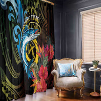 Vanuatu Fishing Window Curtain It's Time To Fish