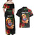 Personalised French Polynesia Outrigger Canoe Race Couples Matching Off Shoulder Maxi Dress and Hawaiian Shirt Tropical Vibe