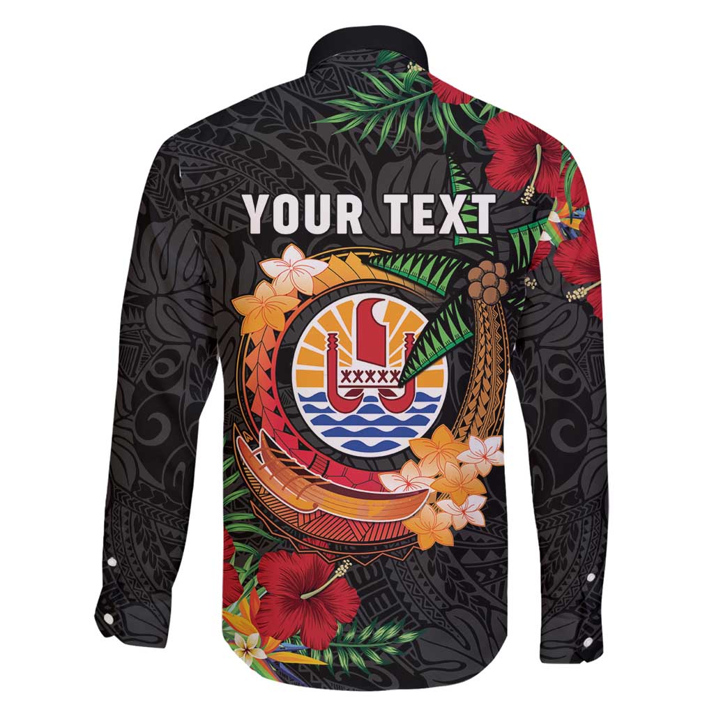 Personalised French Polynesia Outrigger Canoe Race Family Matching Summer Maxi Dress and Hawaiian Shirt Tropical Vibe