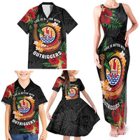Personalised French Polynesia Outrigger Canoe Race Family Matching Tank Maxi Dress and Hawaiian Shirt Tropical Vibe LT05 - Polynesian Pride
