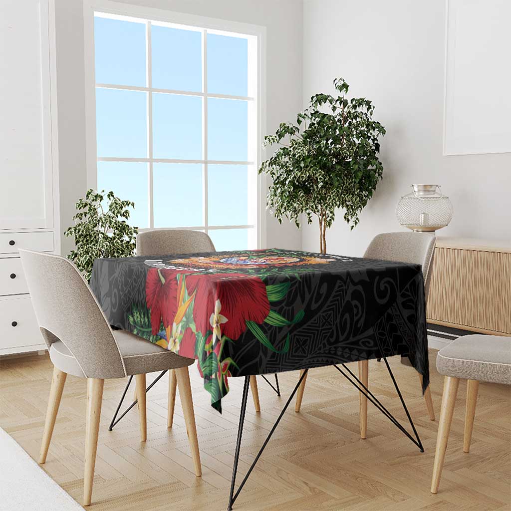 French Polynesia Outrigger Canoe Race Tablecloth Tropical Vibe LT05 - Polynesian Pride