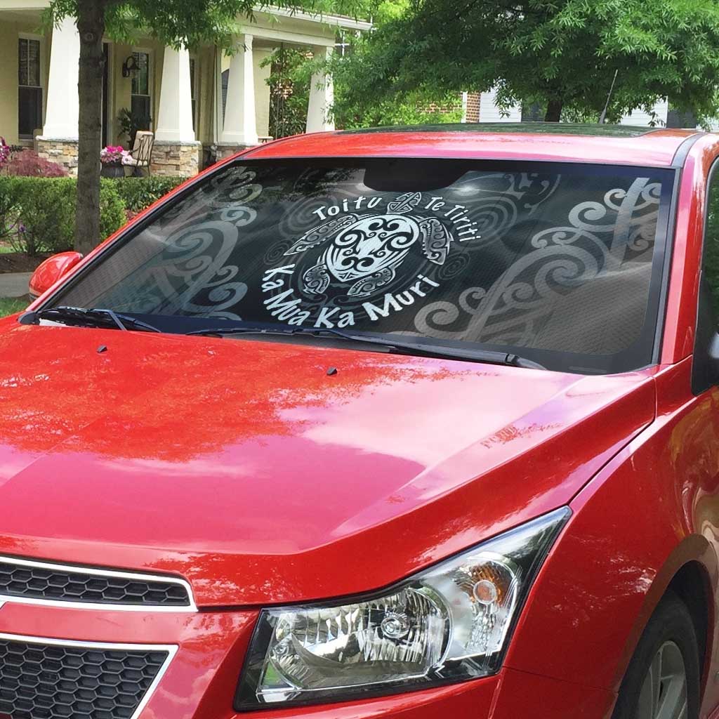 Aotearoa Toitu Te Tiriti Auto Sun Shade Ka Mua Ka Muri