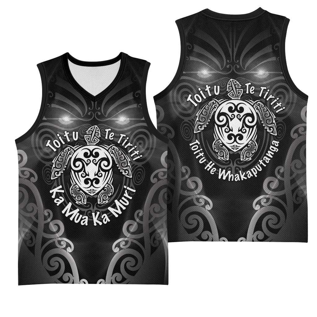 Aotearoa Toitu Te Tiriti Basketball Jersey Ka Mua Ka Muri LT05 - Polynesian Pride