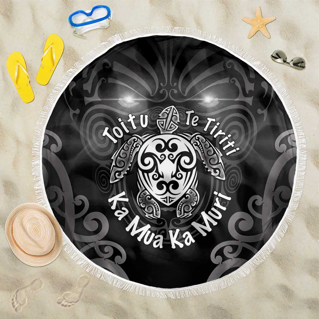 Aotearoa Toitu Te Tiriti Beach Blanket Ka Mua Ka Muri