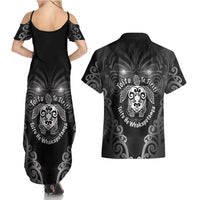 Aotearoa Toitu Te Tiriti Couples Matching Summer Maxi Dress and Hawaiian Shirt Ka Mua Ka Muri LT05 - Polynesian Pride