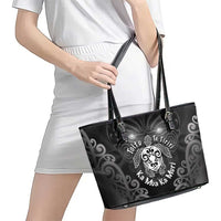 Aotearoa Toitu Te Tiriti Leather Tote Bag Ka Mua Ka Muri LT05 - Polynesian Pride