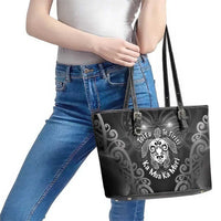 Aotearoa Toitu Te Tiriti Leather Tote Bag Ka Mua Ka Muri LT05 - Polynesian Pride
