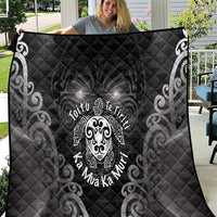 Aotearoa Toitu Te Tiriti Quilt Ka Mua Ka Muri LT05 Black - Polynesian Pride