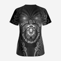 Aotearoa Toitu Te Tiriti Scrub Top Ka Mua Ka Muri