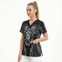 Aotearoa Toitu Te Tiriti Scrub Top Ka Mua Ka Muri