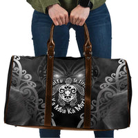 Aotearoa Toitu Te Tiriti Travel Bag Ka Mua Ka Muri LT05 Black - Polynesian Pride
