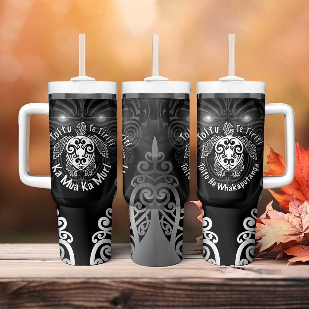 Aotearoa Toitu Te Tiriti Tumbler With Handle Ka Mua Ka Muri LT05 - Polynesian Pride