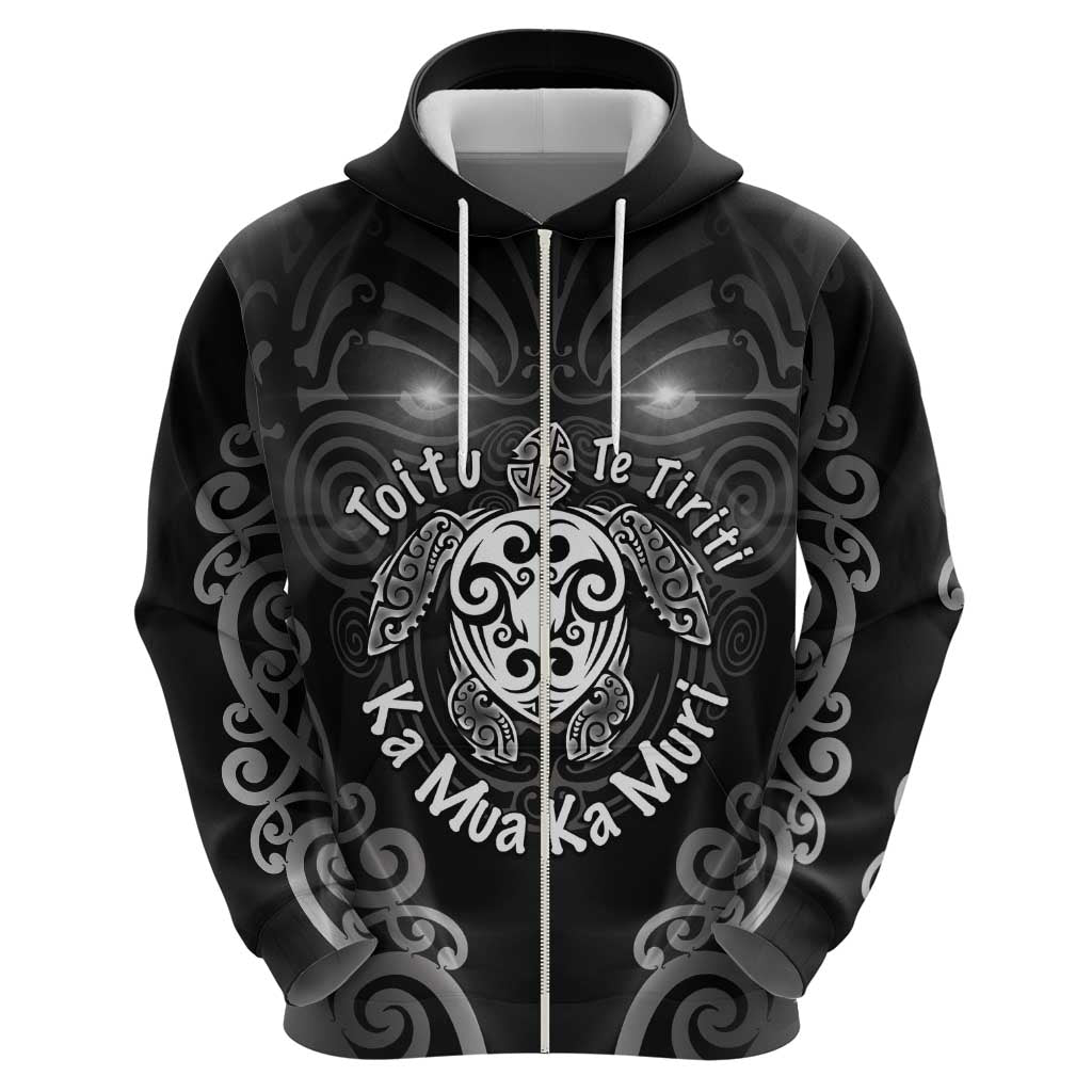 Aotearoa Toitu Te Tiriti Zip Hoodie Ka Mua Ka Muri LT05 - Polynesian Pride