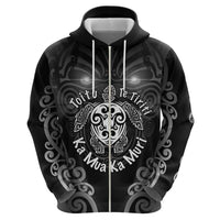 Aotearoa Toitu Te Tiriti Zip Hoodie Ka Mua Ka Muri LT05 - Polynesian Pride