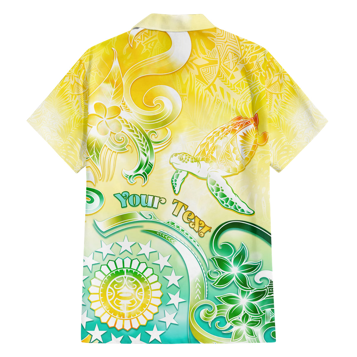 Personalised Cook Islands Kia Orana Family Matching Summer Maxi Dress and Hawaiian Shirt Polynesian Turtle With Circle Stars LT05 - Polynesian Pride