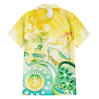 Personalised Cook Islands Kia Orana Family Matching Summer Maxi Dress and Hawaiian Shirt Polynesian Turtle With Circle Stars LT05 - Polynesian Pride