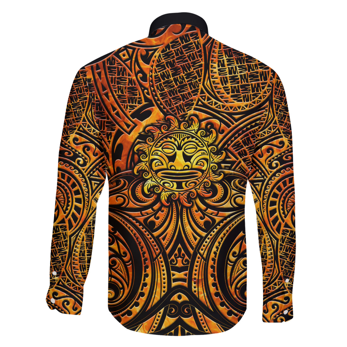 New Zealand Tamanuitera The Sun Family Matching Off The Shoulder Long Sleeve Dress and Hawaiian Shirt Maori Pattern