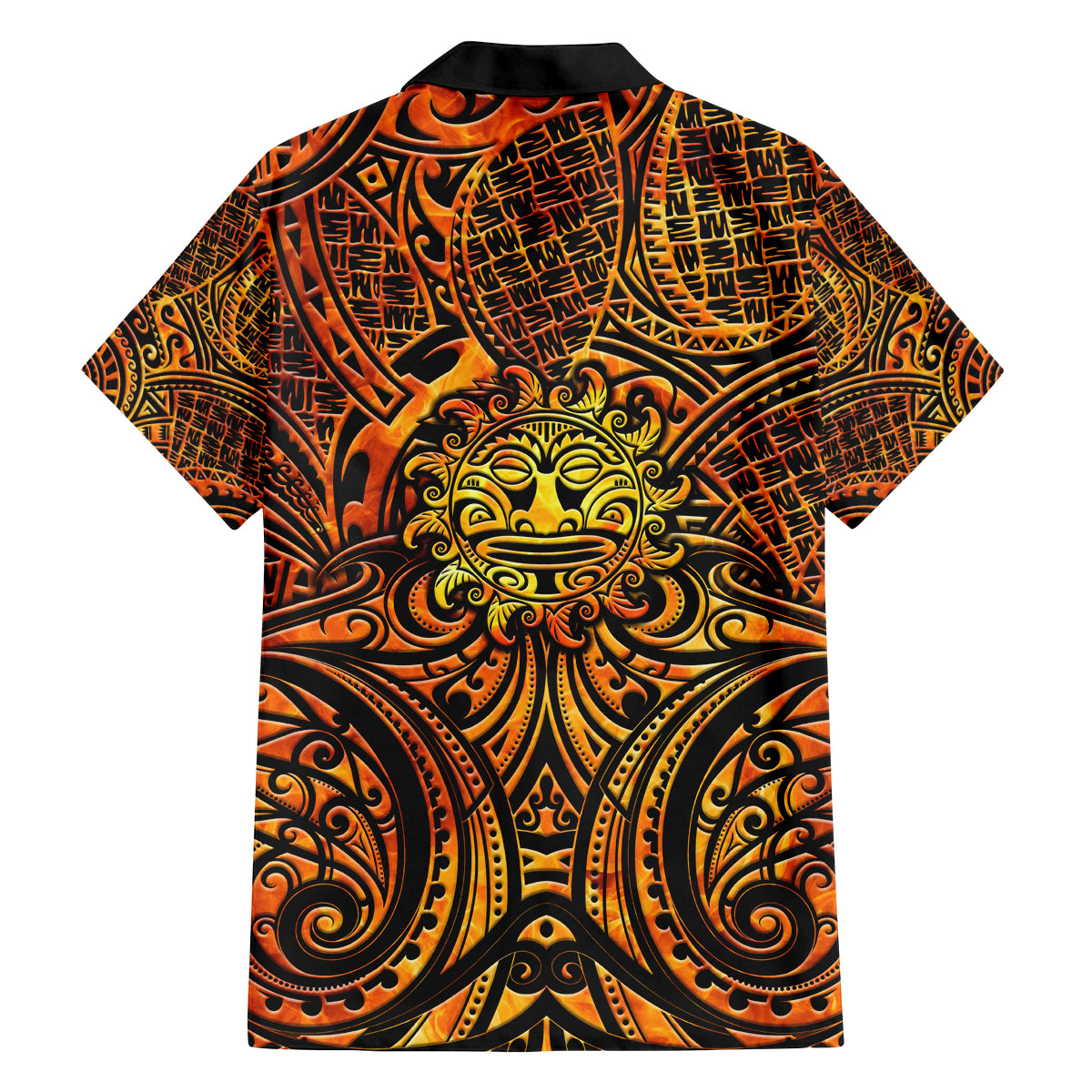 New Zealand Tamanuitera The Sun Family Matching Off Shoulder Maxi Dress and Hawaiian Shirt Maori Pattern LT05 - Polynesian Pride