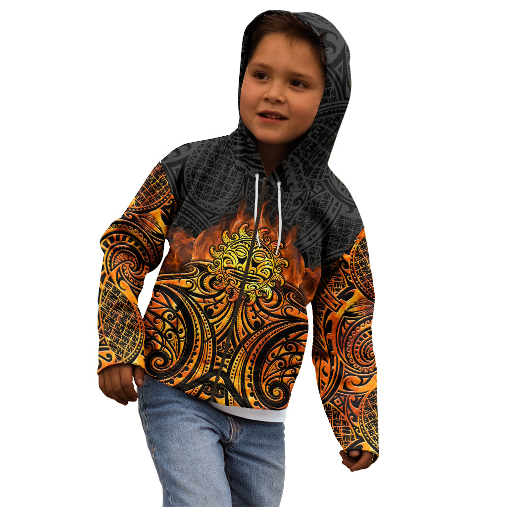 New Zealand Tamanuitera The Sun Kid Hoodie Maori Pattern