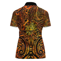 New Zealand Tamanuitera The Sun Women Polo Shirt Maori Pattern