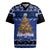 Personalised New Zealand July Christmas Rugby Jersey Maori Kiwi Xmas Tree - Blue
