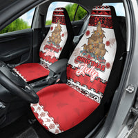New Zealand July Christmas Car Seat Cover Maori Kiwi Xmas Tree - White