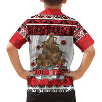Personalised New Zealand July Christmas Hawaiian Shirt Maori Kiwi Xmas Tree - White LT05 - Polynesian Pride