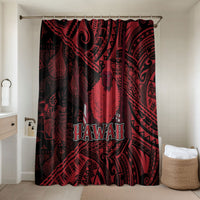 Hawaii King Kamehameha Bathroom Set With Hawaiian Ipu Motifs Red Version