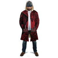 Hawaii King Kamehameha Cloak With Hawaiian Ipu Motifs Red Version