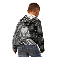 Hawaii King Kamehameha Kid Hoodie With Hawaiian Ipu Motifs Black Version