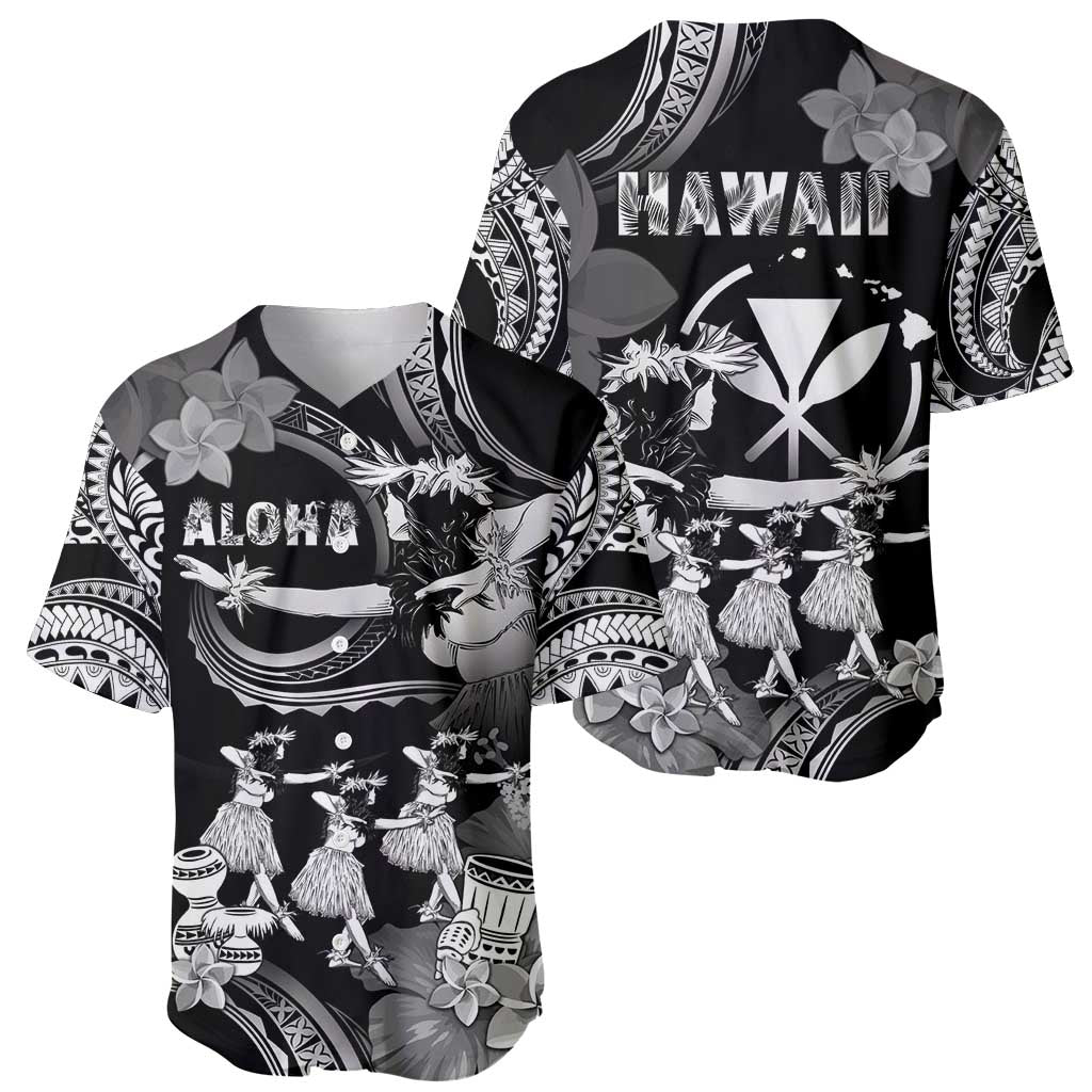 Hawaii Beautiful Hula Dancers Baseball Jersey With Ipu Keke And Pahu Drum LT05 - Polynesian Pride