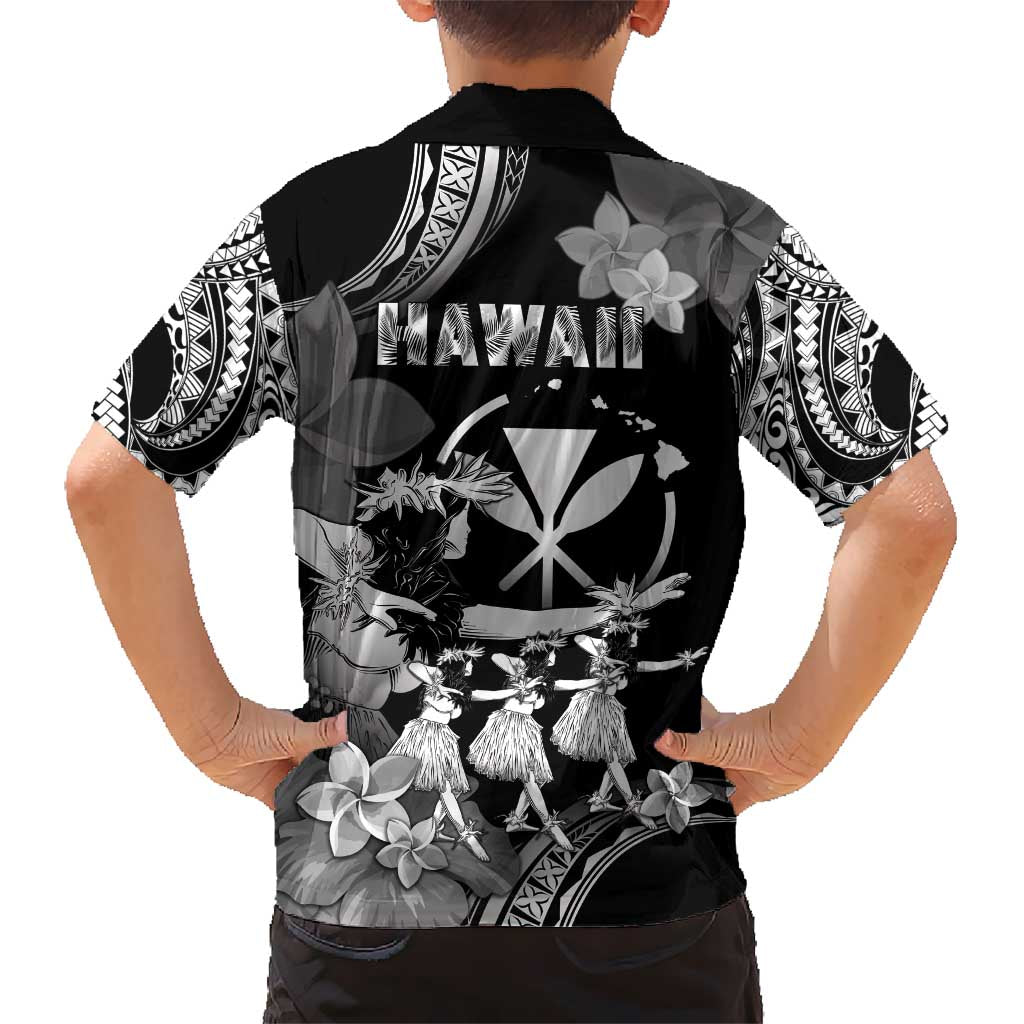 Hawaii Beautiful Hula Dancers Kid Hawaiian Shirt With Ipu Keke And Pahu Drum