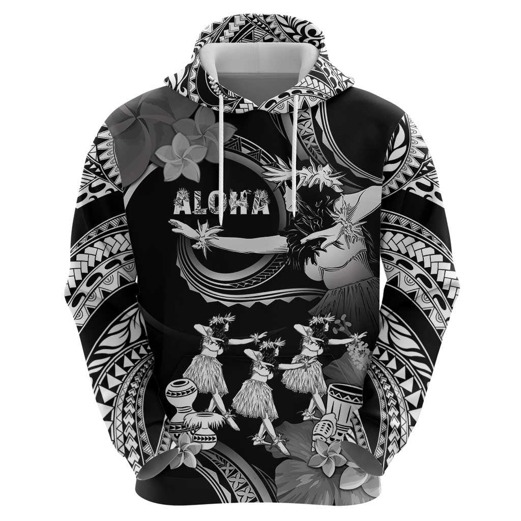 Hawaii Beautiful Hula Dancers Zip Hoodie With Ipu Keke And Pahu Drum