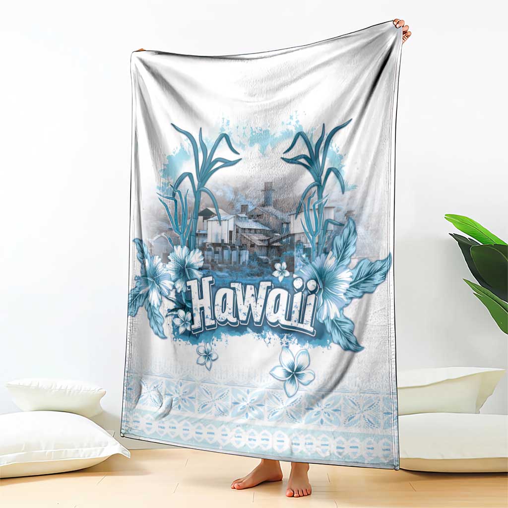 Hawaii Sugar Plantation Blanket With Hawaiian Tapa Pattern LT05 - Polynesian Pride