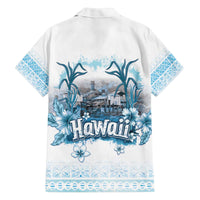 Hawaii Sugar Plantation Family Matching Off The Shoulder Long Sleeve Dress and Hawaiian Shirt With Hawaiian Tapa Pattern