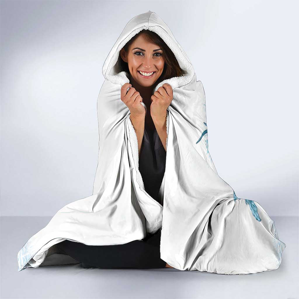 Hawaii Sugar Plantation Hooded Blanket With Hawaiian Tapa Pattern LT05 - Polynesian Pride