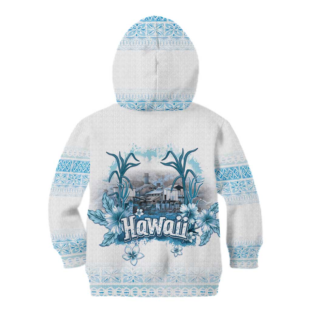 Hawaii Sugar Plantation Kid Hoodie With Hawaiian Tapa Pattern