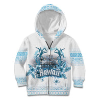 Hawaii Sugar Plantation Kid Hoodie With Hawaiian Tapa Pattern