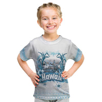 Hawaii Sugar Plantation Kid T Shirt With Hawaiian Tapa Pattern LT05 White - Polynesian Pride