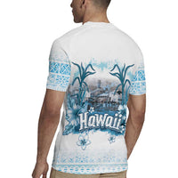 Hawaii Sugar Plantation Rugby Jersey With Hawaiian Tapa Pattern