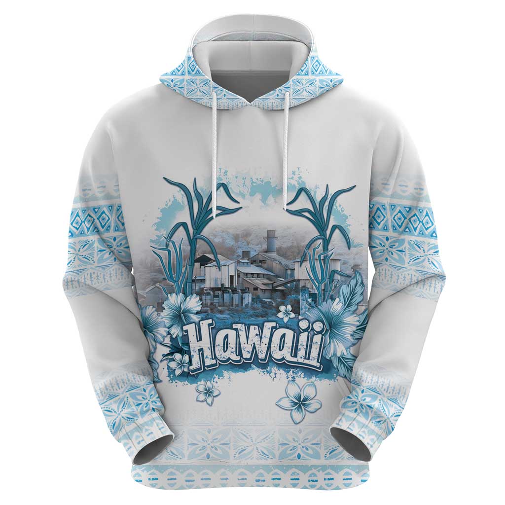 Hawaii Sugar Plantation Zip Hoodie With Hawaiian Tapa Pattern