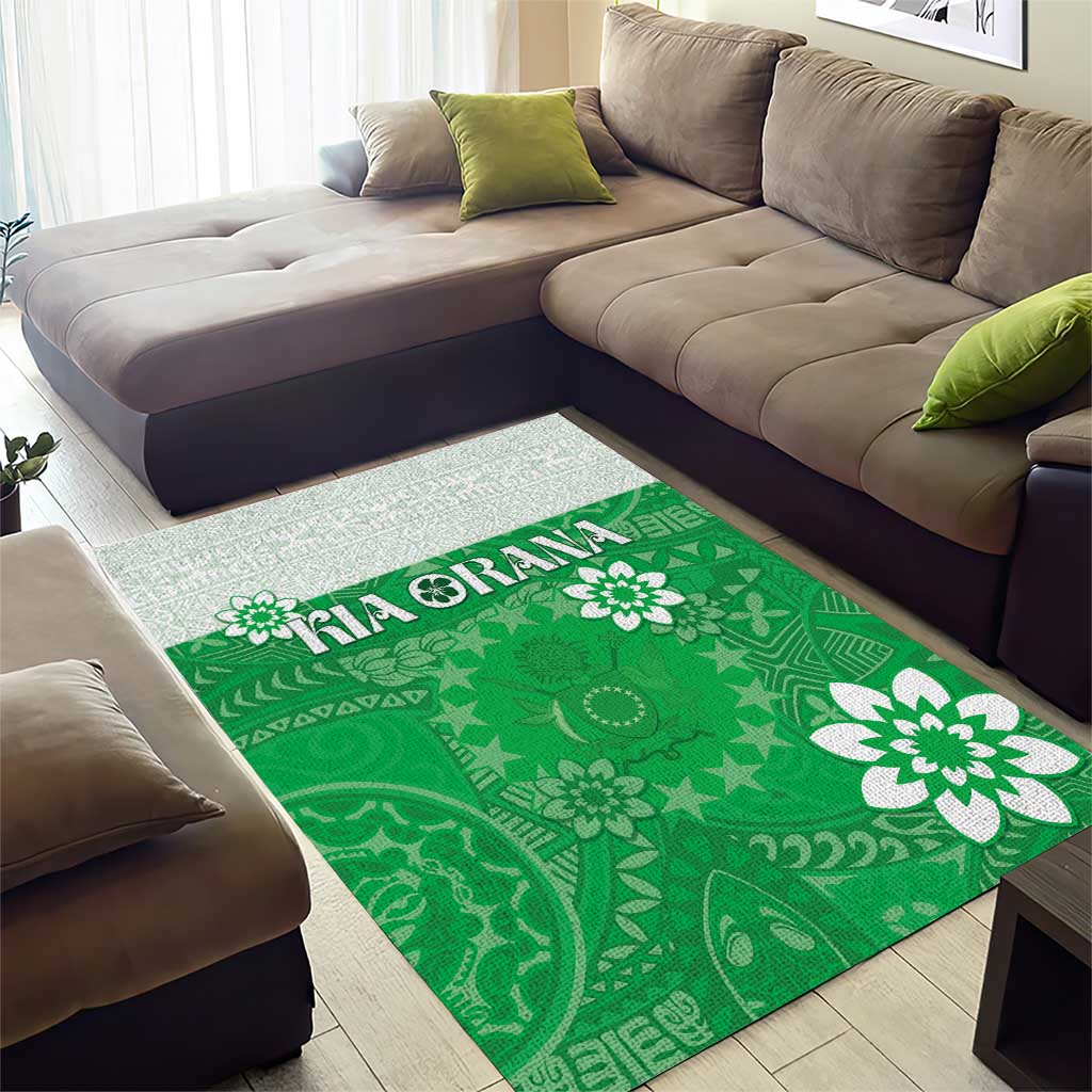 Cook Islands Maori Language Week Area Rug Pacific Tapa Pattern LT05 - Polynesian Pride