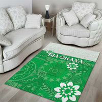 Cook Islands Maori Language Week Area Rug Pacific Tapa Pattern LT05 - Polynesian Pride
