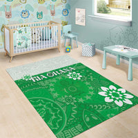 Cook Islands Maori Language Week Area Rug Pacific Tapa Pattern LT05 - Polynesian Pride