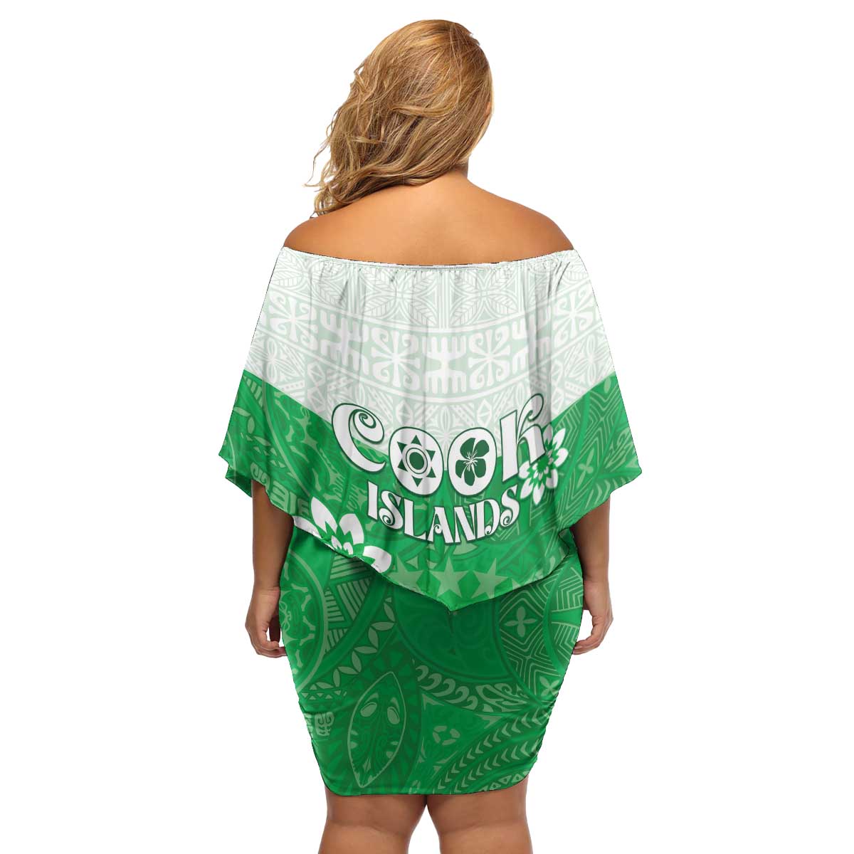 Cook Islands Maori Language Week Family Matching Off Shoulder Short Dress and Hawaiian Shirt Pacific Tapa Pattern LT05 - Polynesian Pride