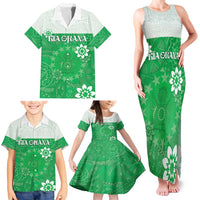Cook Islands Maori Language Week Family Matching Tank Maxi Dress and Hawaiian Shirt Pacific Tapa Pattern LT05 - Polynesian Pride