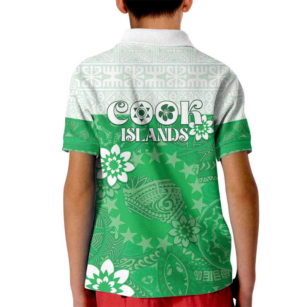 Cook Islands Maori Language Week Kid Polo Shirt Pacific Tapa Pattern LT05 - Polynesian Pride