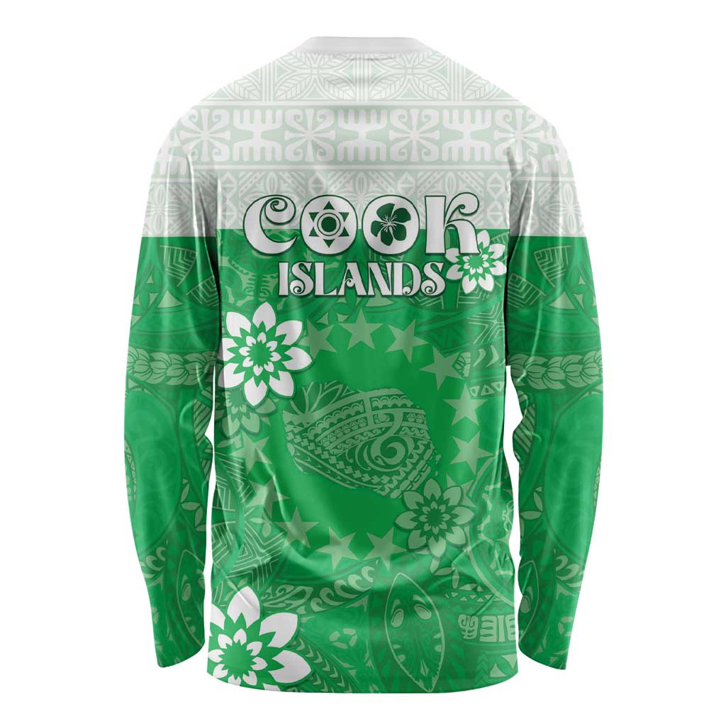 Cook Islands Maori Language Week Long Sleeve Shirt Pacific Tapa Pattern LT05 - Polynesian Pride