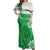 Cook Islands Maori Language Week Off Shoulder Maxi Dress Pacific Tapa Pattern