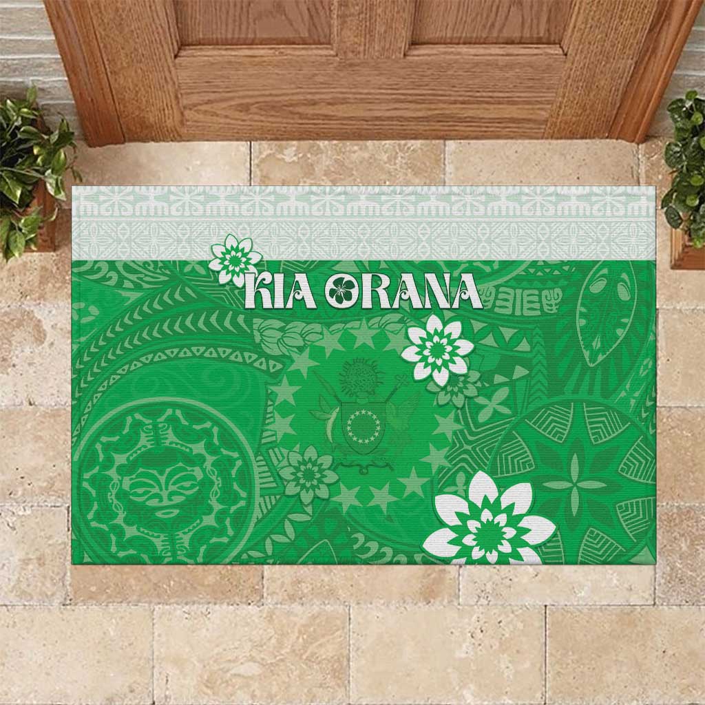 Cook Islands Maori Language Week Rubber Doormat Pacific Tapa Pattern